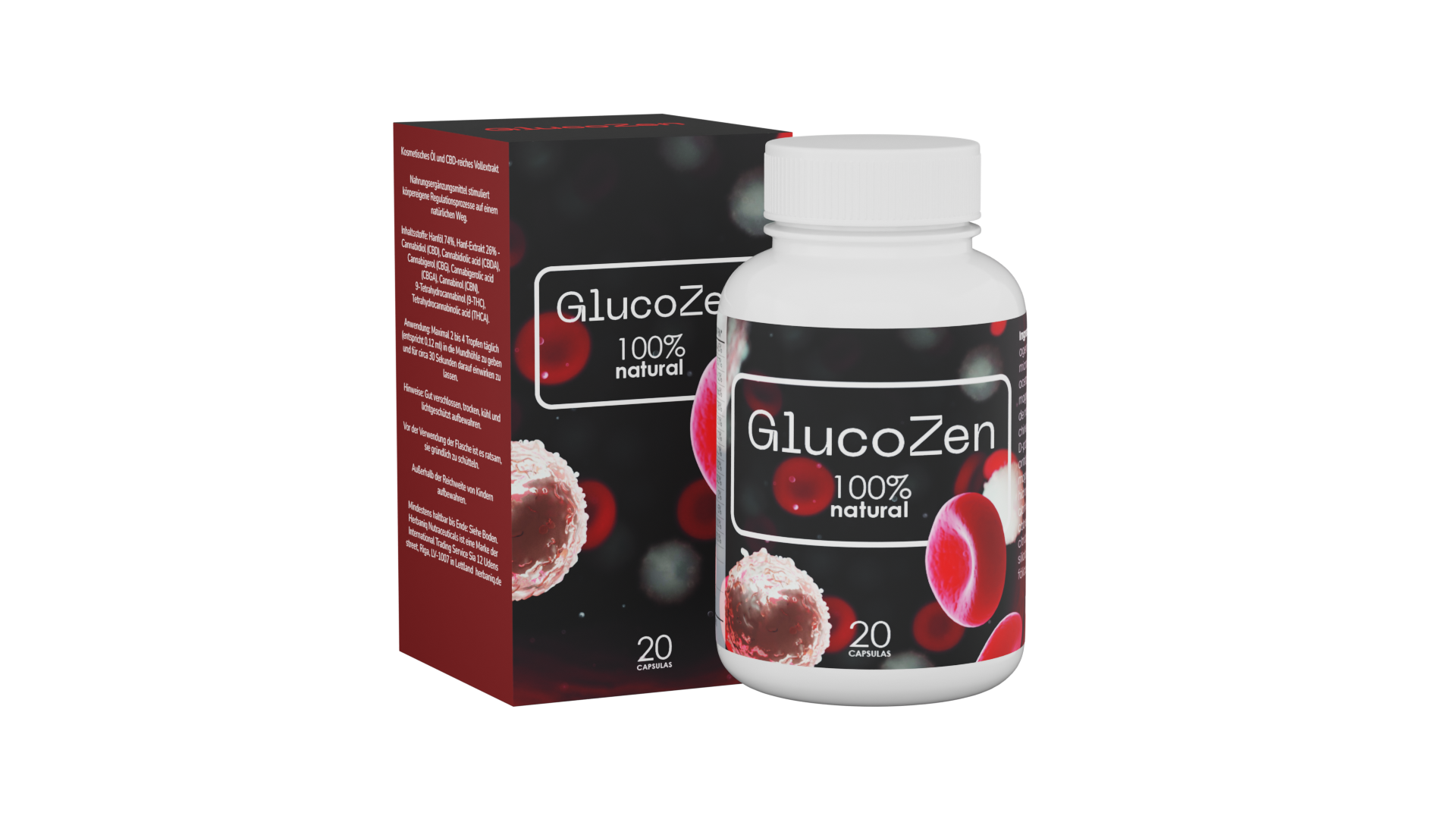 Boite et contenant GlucoZen